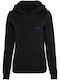 Ladies Women's Sweatshirt with Hood Black