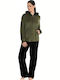 Primavera Winter Women's Pyjama Jacket Khaki
