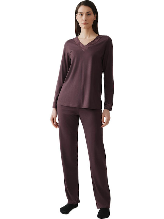Minerva Set Pijamale pentru Femei Purple