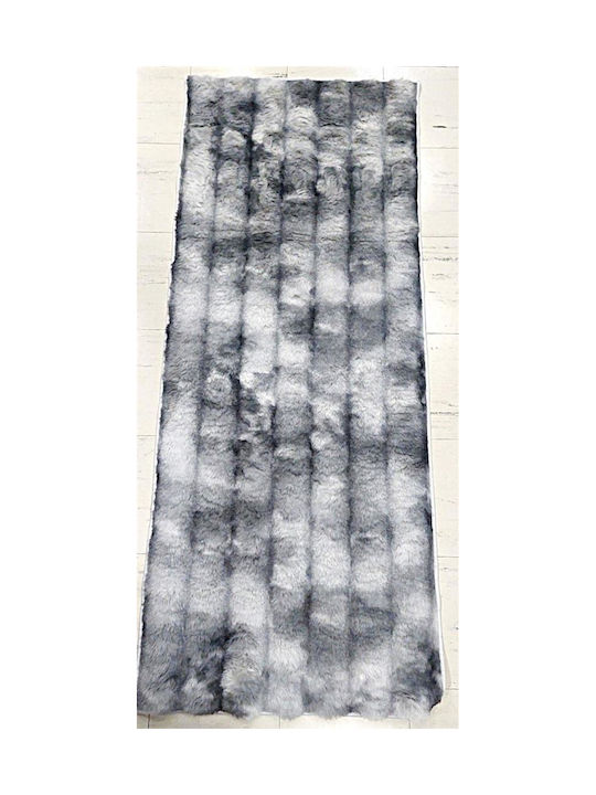 Kalogirou Home Σετ Χαλιά Κρεβατοκάμαρας Μάλλινα Γκρι Rabbit Fur Gray 3τμχ