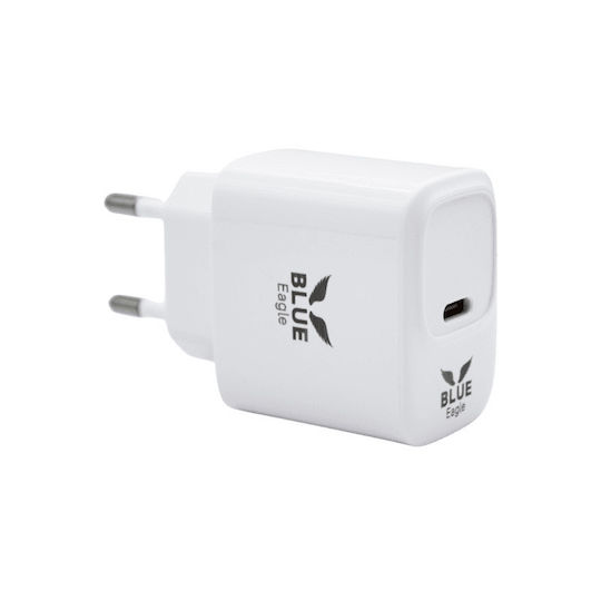 Blue Eagle Be-ad20w-02 Преносим Зарядно 20W Тип C Порт Бял