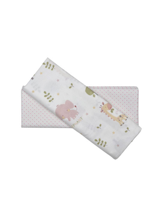 Ninetta Bebe Baby Sheets Set Cradle Cotton Pink...