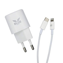 Blue Eagle Cd-03 Pd 20w Зарядно Устройство Кабел Тип C Lightning Бяло Blue Eagle Cd-03 Pd 20w Зарядно Устройство Кабел Тип C Lightning Бяло