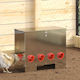 Vidaxl Chicken Feeder 2 Pcs Silver 60.5 X 29 X ...