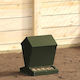 Vidaxl Chicken Feeder Olive Green 30 X 30 X 39 Cm