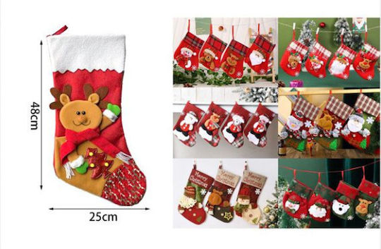Spring Spring Christmas Items 24w16abc Height 48cm Width 25cm Christmas Stocking Deer