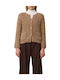 Women's Knitted Brown Cardigan