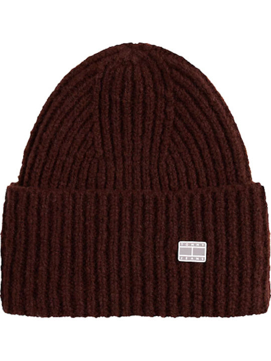 Heritage Beanie Γυναικείος Σκούφος Πλεκτός σε Καφέ χρώμα