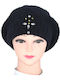 Beanie Feminin Căciulă Tricotat în culoarea Negru