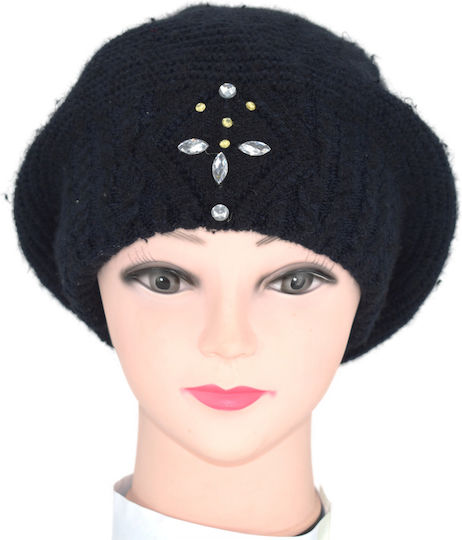 Beanie Frauen Beanie Gestrickt in Schwarz Farbe