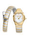 Just Cavalli Signature Snake Women's Watch with Gold Metal Bracelet