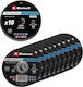 Set Metal Cutting Discs 115x1.0 Mm 10 Pieces