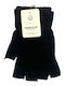 Men's Knitted Fingerless Gloves Black