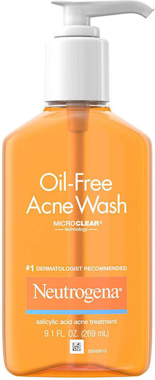 Neutrogena Oil-Free Acne Wash Gel Față pentru Ten Acneic 269ml