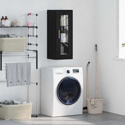 vidaXL Cabinet de baie L34.5xA34xÎ90cm Negru