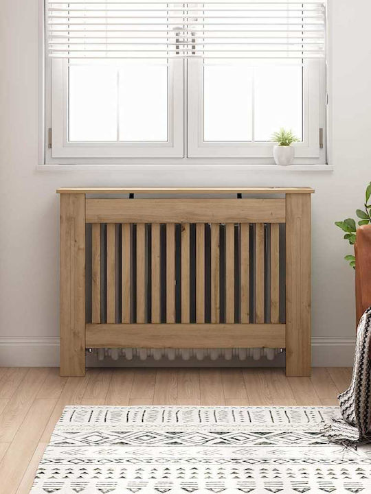 vidaXL Brown Particleboard Radiator Cover 112x1...