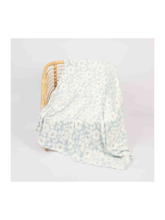 Floral Pătură Polar Fleece Simplă 160x220 cm Floral
