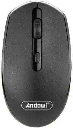 Andowl Wireless Ergonomic Mouse pentru Stângaci Negru