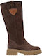 Leder Damenstiefel BROWN
