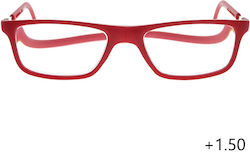 Ochelari Lupa cu Magnet Cadru Reglabil +1.50 Roșii Ochelari Lupa cu Magnet Cadru Reglabil +1.50 Roșii
