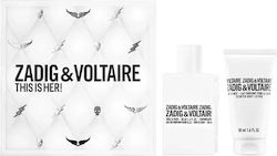 Zadig & Voltaire This Is Her Frauen Duftset mit 2 Stück Körperlotion Zadig & Voltaire This Is Her Frauen Duftset mit 2 Stück Körperlotion