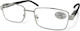 Optosquad Reading Glasses + in Silver color 2735-3