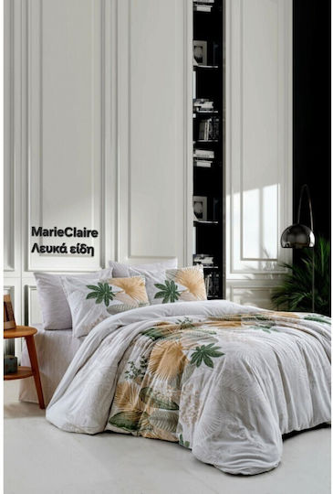 Mardim Cotton Duvet Cover Set 220x240cm Extra Large with 2 Pillowcases N.14