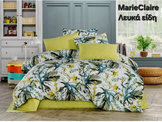 Mardim Cotton Duvet Cover Set 220x240cm Extra Large with 2 Pillowcases N.11