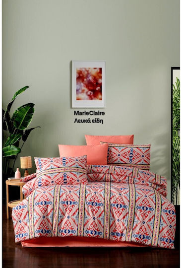 Mardim Cotton Duvet Cover Set 220x240cm Super King with 2 Pillowcases N.5