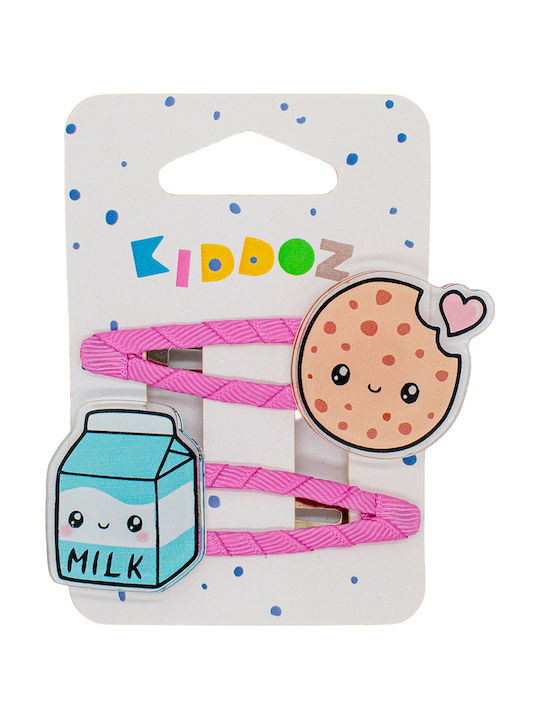 Kiddoz Set Clame de Păr pentru Copii Cu Clemă Inimă