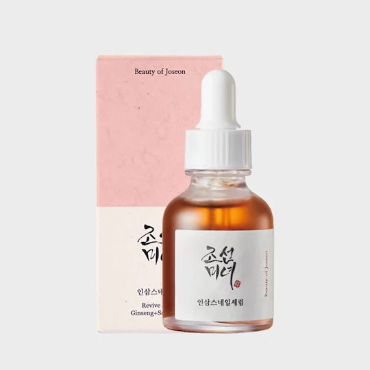 Beauty of Joseon Revive Ginseng + Snail Mucin Feuchtigkeitsspendend & Anti-Aging Serum Gesicht mit Schneckensekret für Straffung & Revitalisierung 30ml