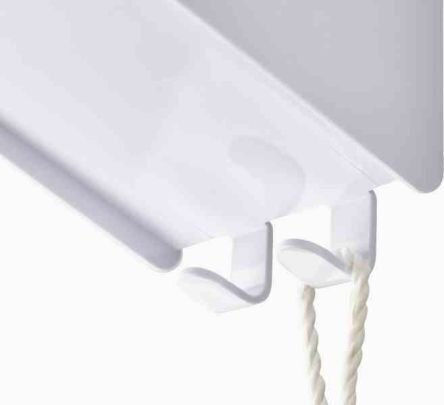 Joseph Joseph Wall Mounted Bathroom Shelf Plastic White
