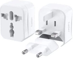Earldom Es-lc15 Universal Adapter 6a Max White