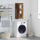 vidaXL Bathroom Cabinet L34.5xW34xH90cm Brown