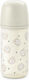 Suavinex Glass Baby Bottle Anti-Colic with Silicone Nipple for 0+, 0+ m, months Beige 240ml