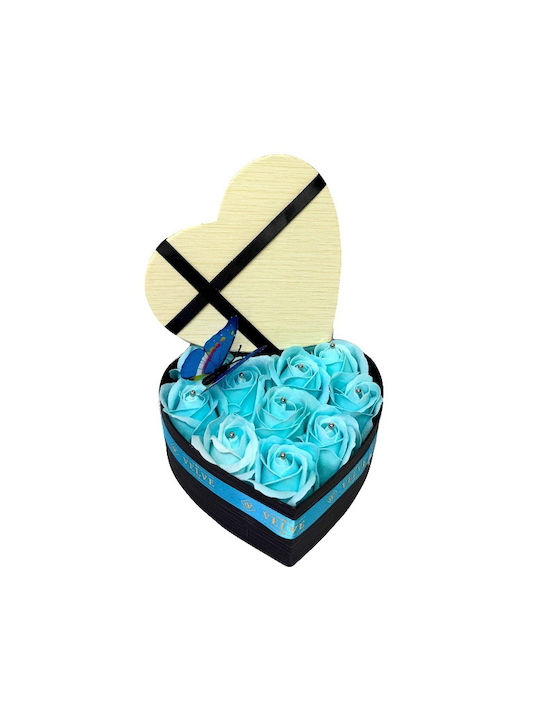 Intimissimo Floral Arrangement 10 Soap Roses Decorative Butterfly Blue Intimissimo Floral Arrangement 10 Soap Roses Decorative Butterfly Blue