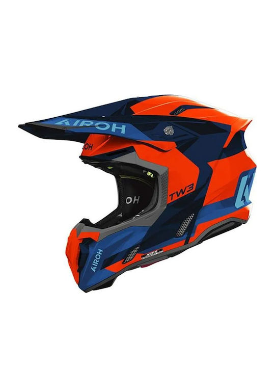 Airoh Twist 3 Fancy Orange / Blue Gloss Motorcy...