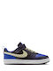 Court Borough Low Recraft Kids Sneakers with Hoop & Loop Closure Black