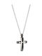 Visetti Kreuz aus Stahl mit Kette