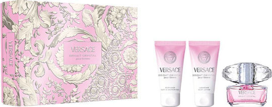 Versace Bright Crystal Set pentru femei cu Loțiune de corp