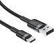 Acefast USB 2.0 Cable USB-C male - USB-A 18W Μαύρο 1.2m C22-04