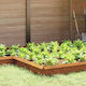 vidaXL Metal Garden Border in Brown Color 25x13...