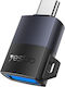 Yesido Μετατροπέας USB-C male σε USB-A female Γκρι 1τμχ