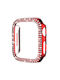 Apple Watch Ultra 3 2 1 49mm Xdfind Double Row Diamond Hollow Θήκη Ρολογιού Pc Κόκκινη