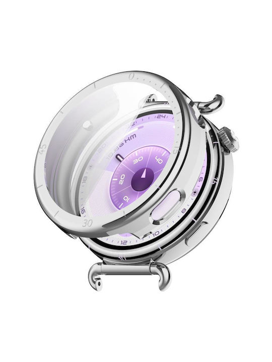 Protective Soft TPU Watch Cover Huawei Watch GT 6 41mm Full Coverage Silver