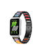 Metallisches Tragbare Bänder Drei Perlen Samsung Galaxy Fit3 Schwarz Regenbogen