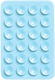 Silicone Clamp Square Light Blue