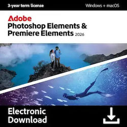 Adobe Photoshop & Premiere Elements 2026 Windows Mac 3 Years Multilingual Ηλεκτρονική Άδεια