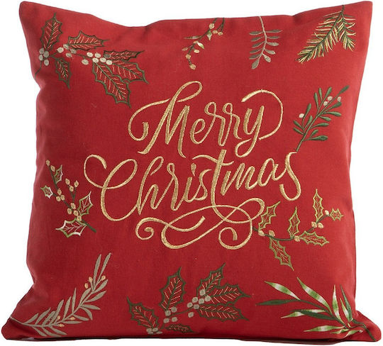 Възглавница Декоративна Коледна Пълнеж Christmas Deco Merry Червена Nef-nef Homeware 45x45