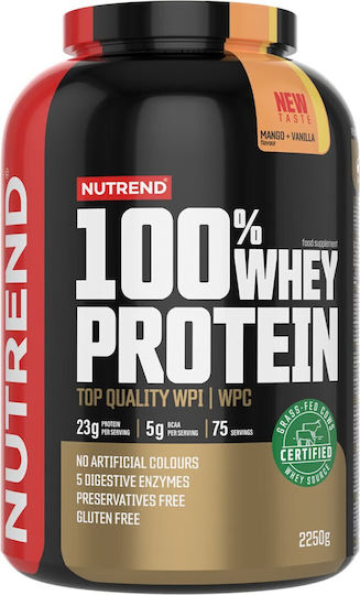 Nutrend 100% Whey Protein Organic Protein Whey with Flavor Mango Vanilla 2.25kg